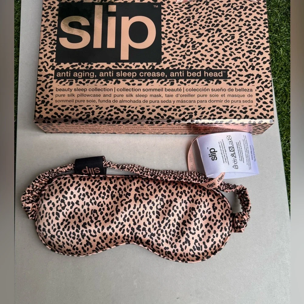 Slip Leopard Print Sleep Mask brand new in box made out of 100% Silk